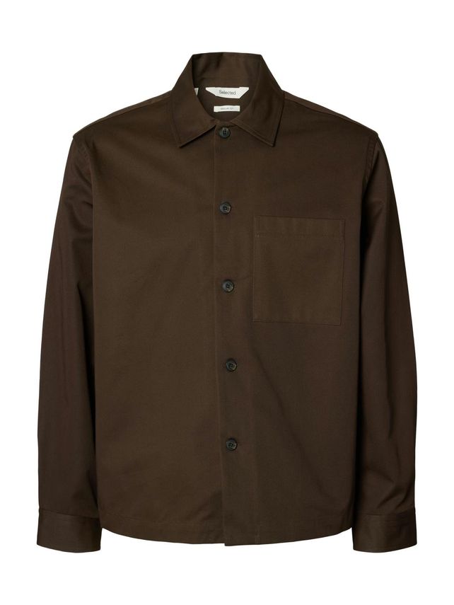 Slhtate Heavy Twill Overshirt Ls No fra Selected