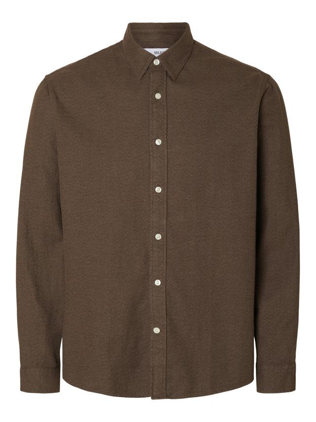 Slhregnoah Brushed Twist Shirt Ls N fra Selected