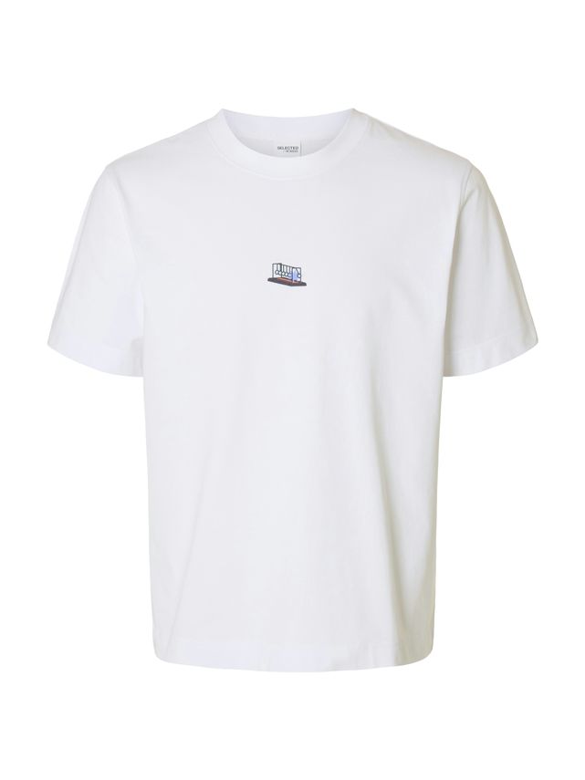 Slhpete License Ss O Neck Tee fra Selected