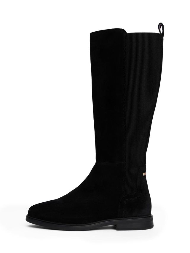 Flag Suede Long Boot fra Tommy Hilfiger