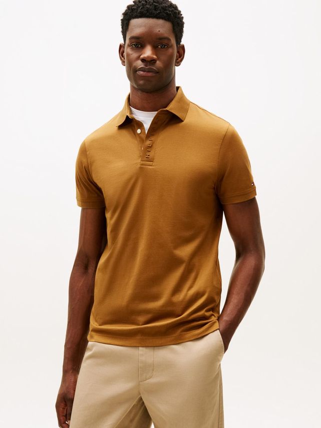 Hidden Placket Detail Reg Polo fra Tommy Hilfiger