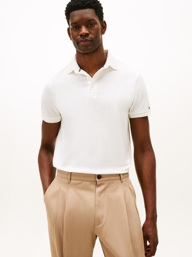 Hidden Placket Detail Reg Polo fra Tommy Hilfiger