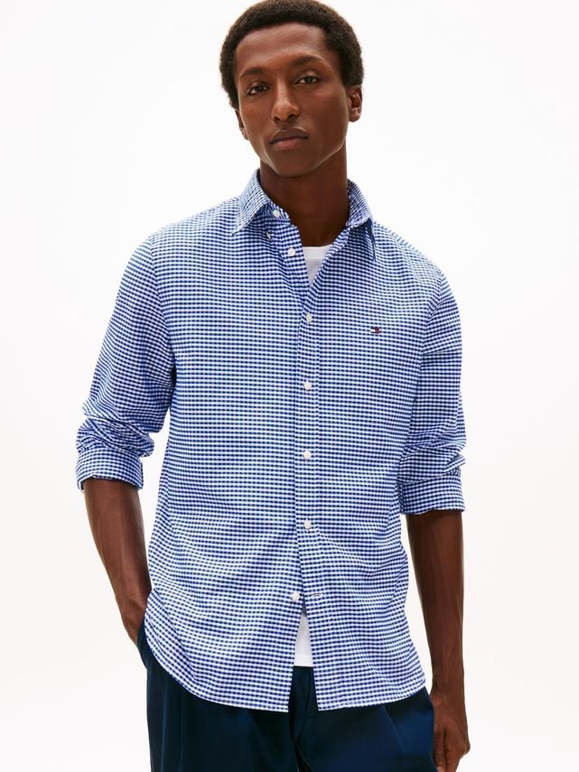 Heritage Oxford Gingham Rf Shirt fra Tommy Hilfiger