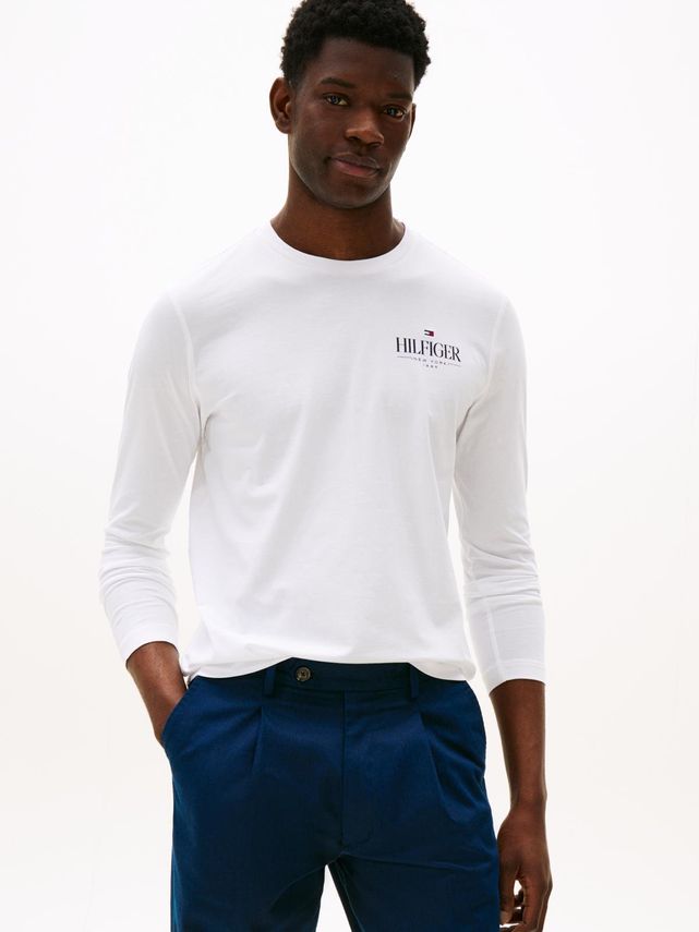 Hilfiger Stack Ls Tee fra Tommy Hilfiger