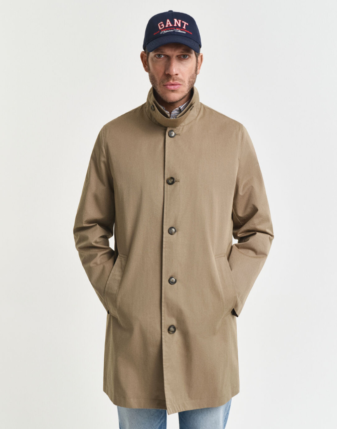 Cotton Car Coat fra Gant