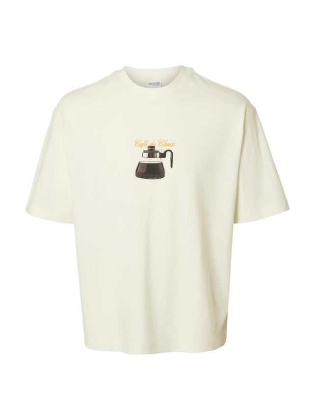 Slhrelaxnorman Ss Coffee Tee fra Selected