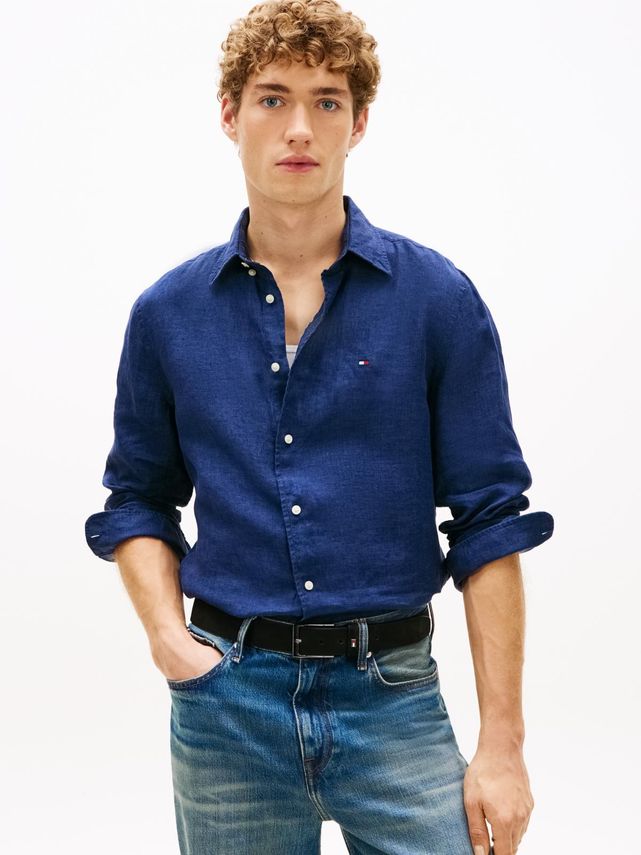 Pigment Dyed Li Solid Rf Shirt fra Tommy Hilfiger