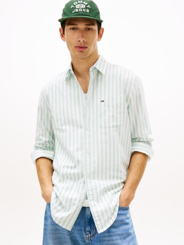 Tjm Reg Stripe Oxford Shirt Ext fra Tommy Jeans
