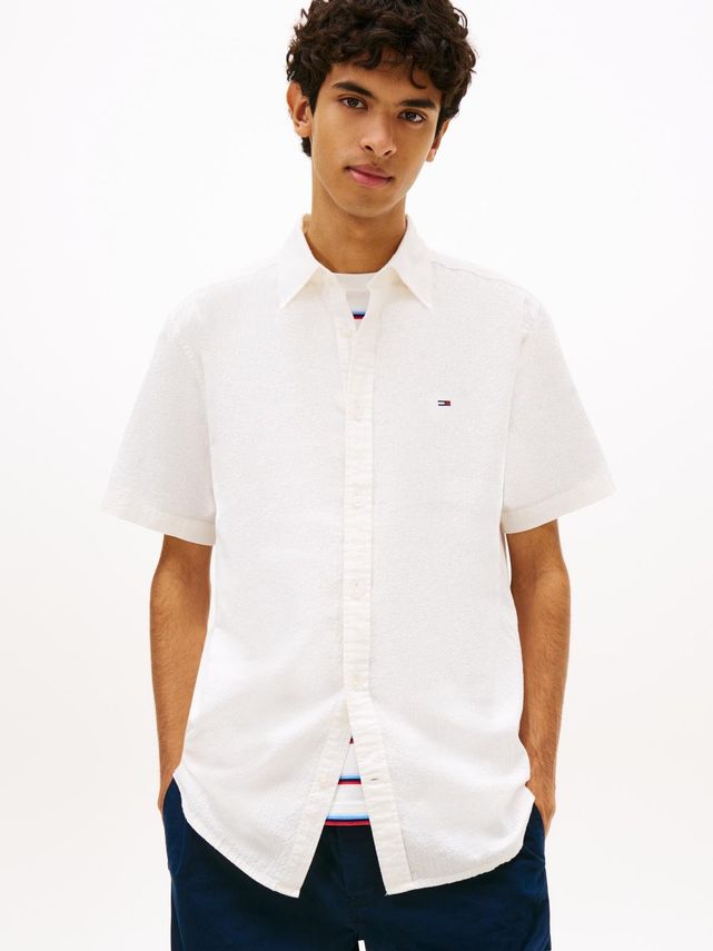 Tjm Reg Seersucker Shirt Ext fra Tommy Jeans
