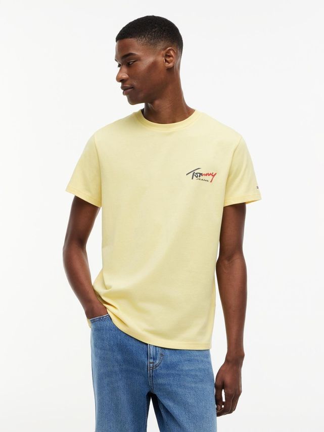 Tjm Slim Sign Chest Ss Tee Ext fra Tommy Jeans