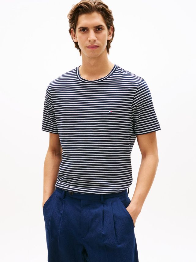 Ess Seasonal Reg Fit Stripe Tee fra Tommy Hilfiger