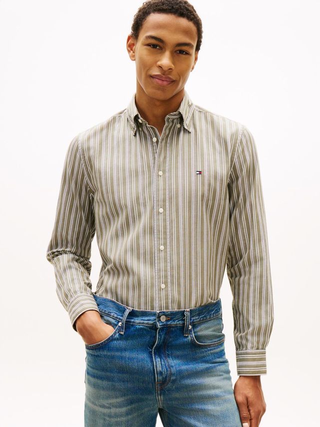 Flex Poplin Texture Stp Rf Shirt fra Tommy Hilfiger