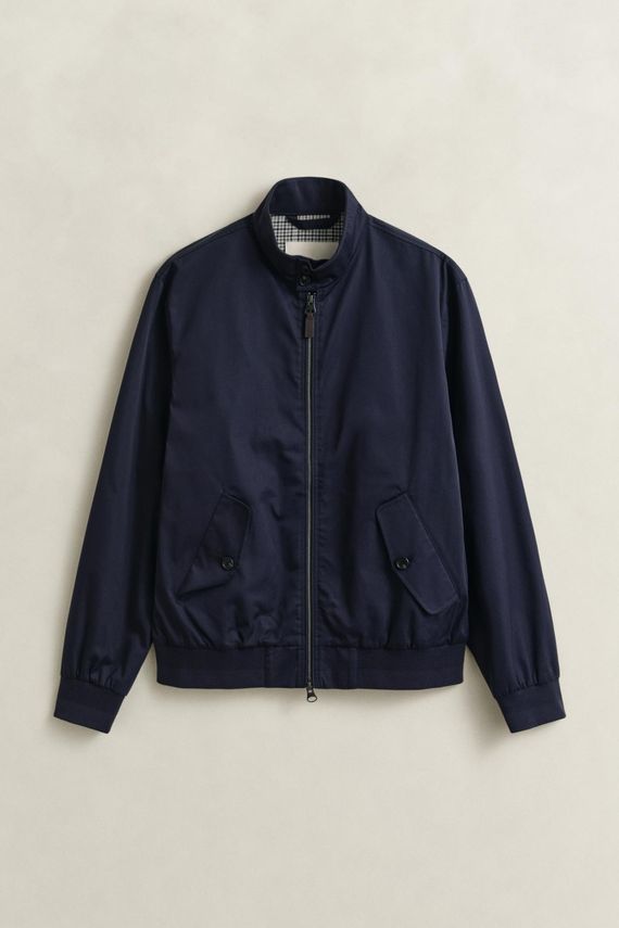 Cotton Blend Harrington Jacket fra Gant
