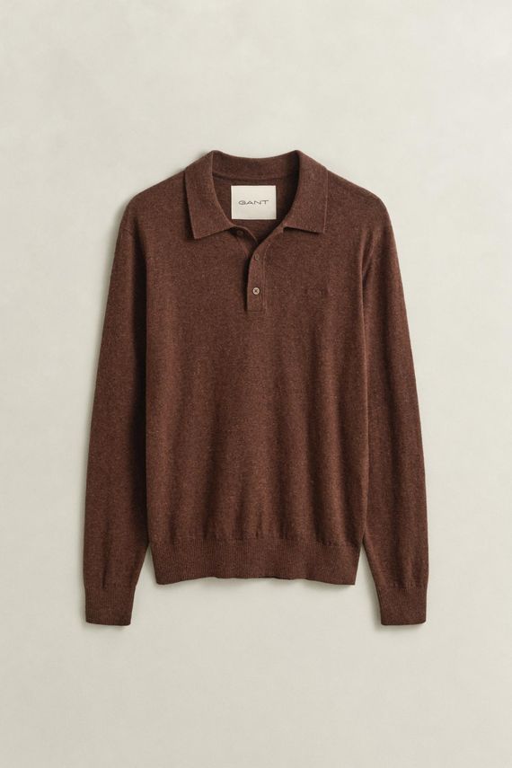 Slub Cotton Linen Polo fra Gant