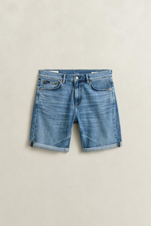 Reg   Jeans Shorts fra Gant