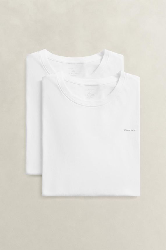 C Neck T Shirt 2 Pack fra Gant