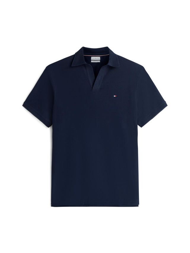 V Neck Crepe Classic Polo fra Tommy Hilfiger