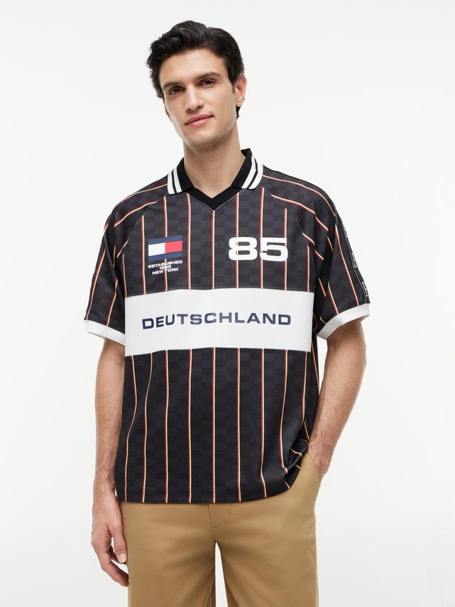 Countries Ss Pique Printed Rugby fra Tommy Hilfiger