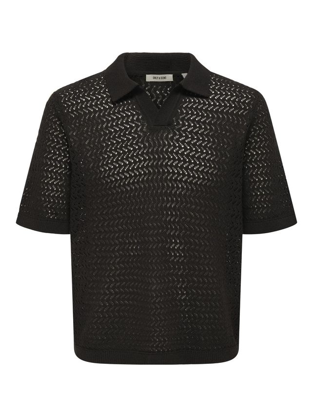 Onsnyle 5 Ss Split Polo Knit fra Only & Sons