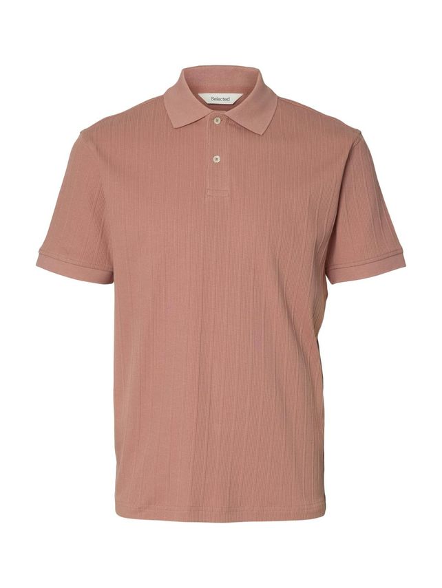 Slhcole Rib Ss Polo fra Selected
