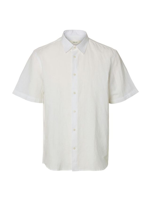 Slmregclaus Clay Linenblend Ss Sht fra Selected