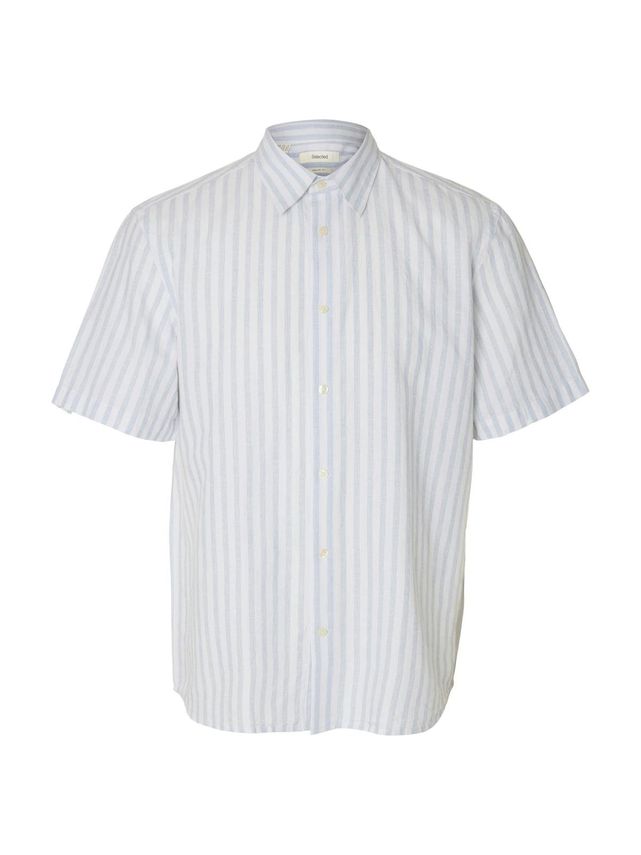 Slmregclaus Clay Linenblend Ss Sht fra Selected