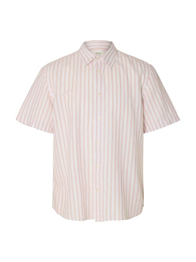 Slmregclaus Clay Linenblend Ss Sht fra Selected
