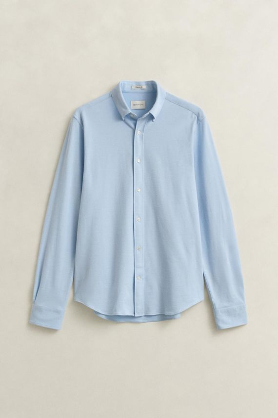Reg Jersey Pique Stretch Shirt fra Gant