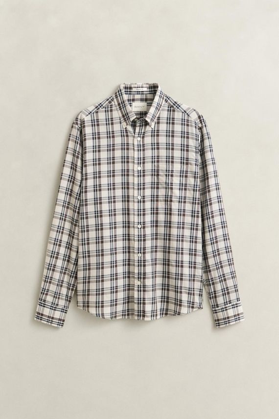 Reg Twill Check Shirt fra Gant