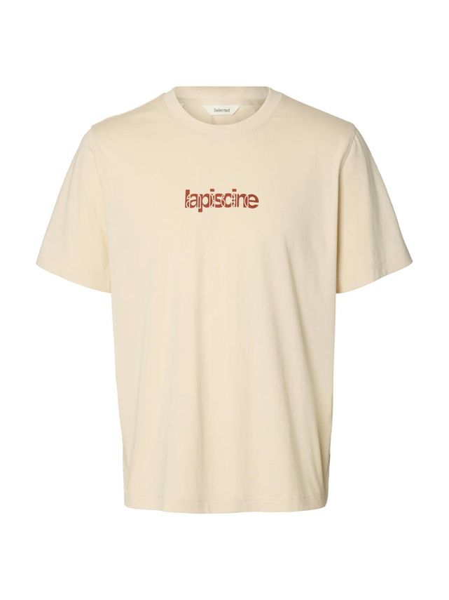 Slhaspen Graphic Ss Tee fra Selected