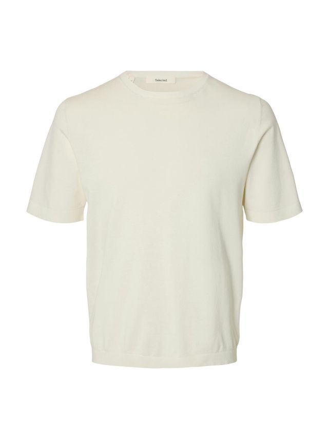 Slmtorino Ss Knit Crew Neck Noos fra Selected