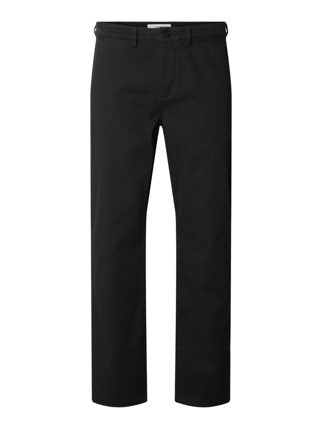 Slm196 Straight Miles Twill Pant No fra Selected