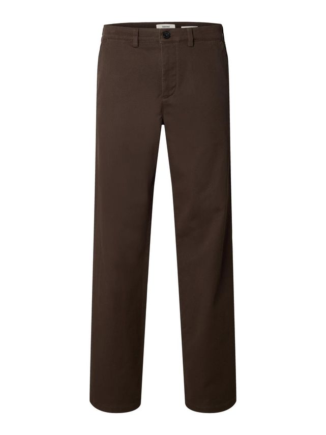 Slm196 Straight Miles Twill Pant No fra Selected