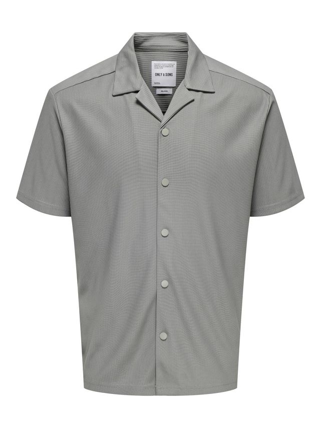 Onskari Rlx Resort Ss Plizze Shirt fra Only & Sons