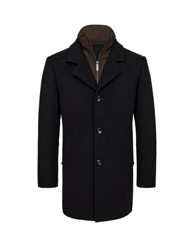 Mens Wool Coat Modern Fit fra Gino Marcello