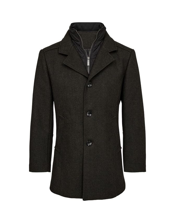 Mens Wool Coat Modern Fit fra Gino Marcello