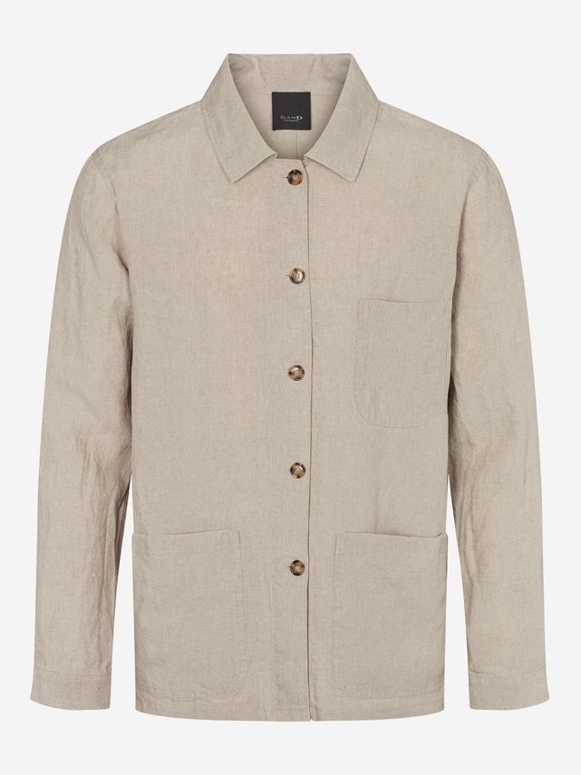 Sand Copenhagen Casual Overshirt i 100% Linned – Tilbud!