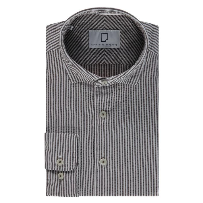 Sawyer Seersucker Shirt Ws Ls fra Born With Appetite