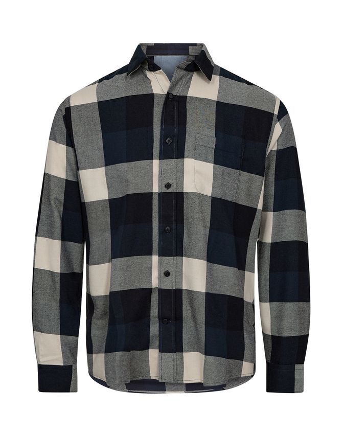 Shirt L S Regular Fit fra Black Blue