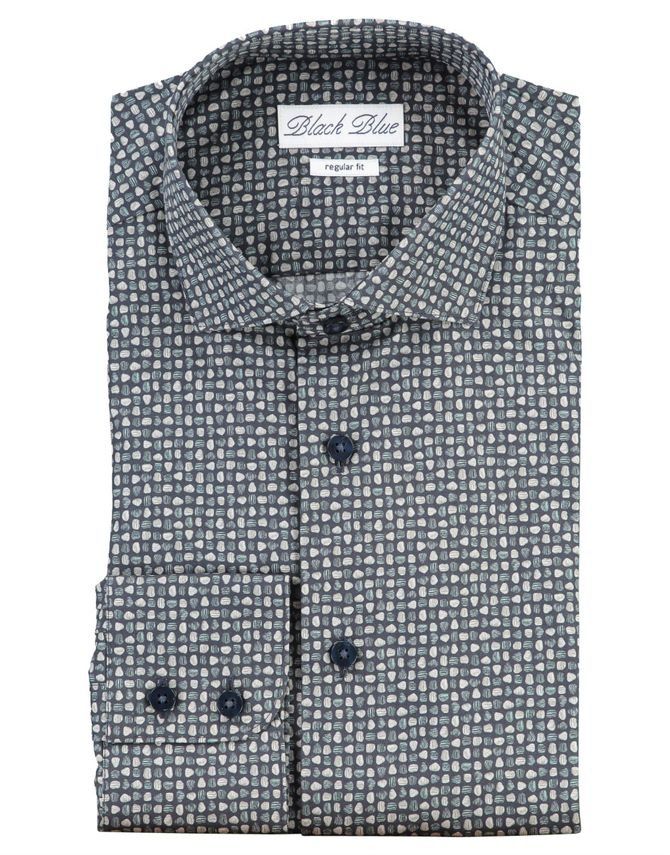 Shirt L S Regular Fit fra Black Blue