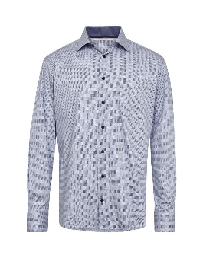 Mens Shirt L S Regular Fit fra Black Blue