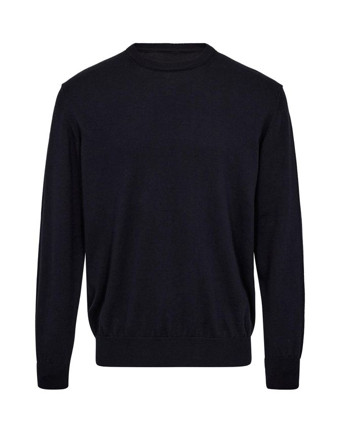 Merino O Neck Modern Fit fra Gino Marcello
