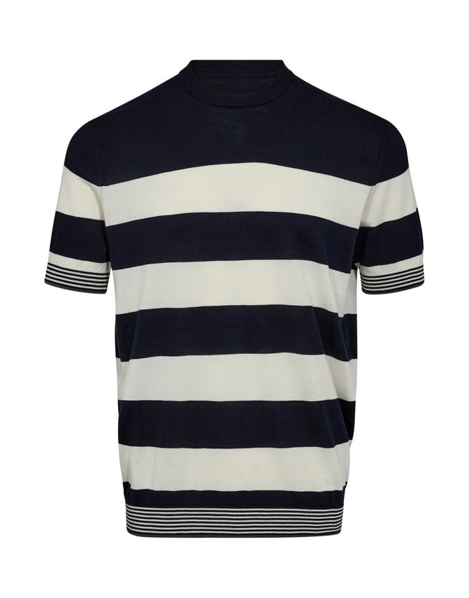 Mens O Neck Knit Modern Fit fra Gino Marcello