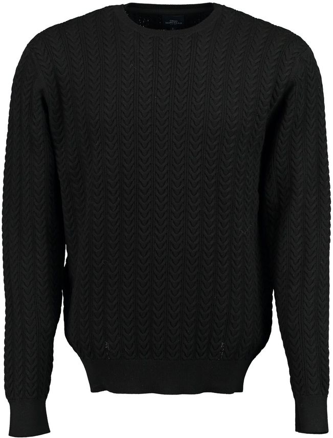 Cabel Knit Halfzip fra Gino Marcello