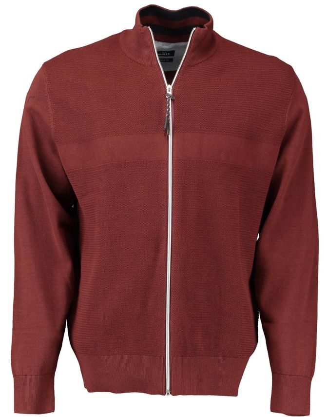 Klassisk Full-Zip Cardigan i 100% Bomuld fra Salt