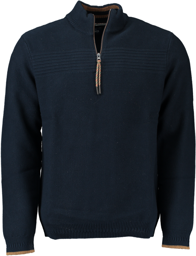 Halv Lynlås Sweatshirt i Modern Fit fra Salt of the Earth