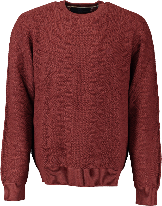 O Neck Structure Regular Fit fra Thomas Regency