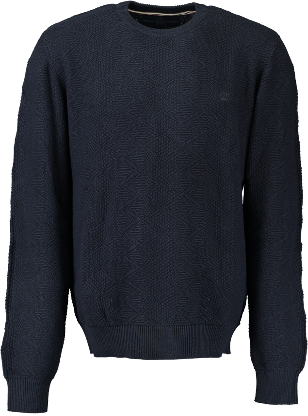 O Neck Structure Regular Fit fra Thomas Regency