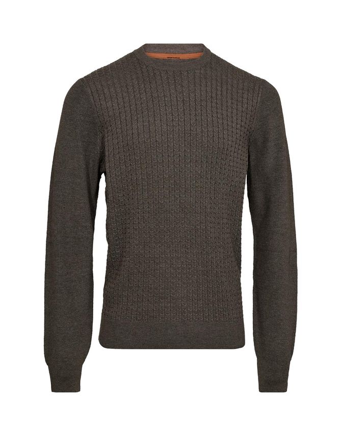 Moderne O Hals Striktrøje fra Gino Marcello - Tidløs Elegance