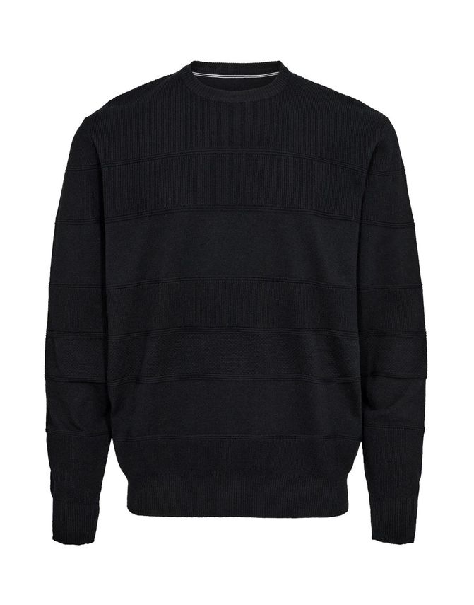 Tidløs Ref Fit O Neck Striktrøje fra Thomas Regency